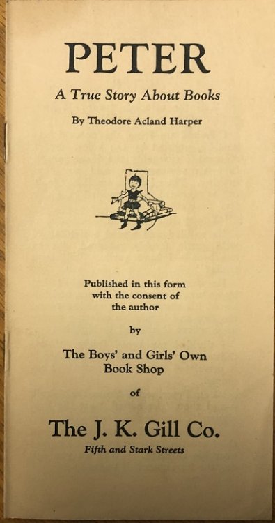 Image for Peter. A True Story About Books. Peter. A True Story About Books.