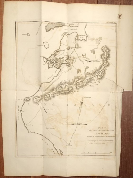 Image for Sketch of General Grants Position on Long Island. Engraved for Stedman's History of the American War. Sketch of General Grants Position on Long Island. Engraved for Stedman's History of the American War.