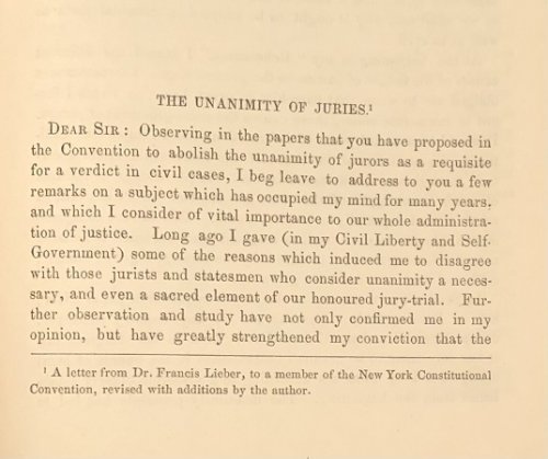 Image for The Unanimity of Juries. Reprinted from the American Law Register, October, 1867. The Unanimity of Juries. Reprinted from the American Law Register, October, 1867.