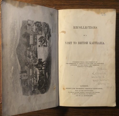 Image for Recollections of a Visit to British Kaffraria. Recollections of a Visit to British Kaffraria.