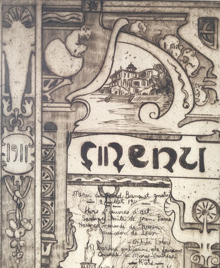Menu La Tour. 1911. Menu du Grand Banquet gratuit.