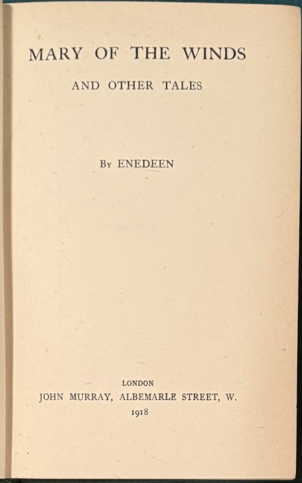 Image for Mary of the Winds and Other Tales. By ENEDEEN. Mary of the Winds and Other Tales. By ENEDEEN.