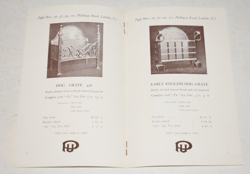 Dog Grates Specially designed for the Pugh gas fire & used for coal except page 5.