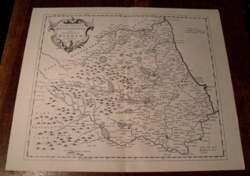 Map of Durham. Episcopatus Dunelmensis Vulgo The Bishoprick of Durham.