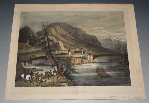 Ronmy. SWITZERLAND Reichenau College. Royal Palace Gallery. Leborne delt. Figs. by V. Adam. JP Qu&eacute;not direx. Litho by C: Motte.