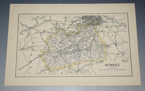 Map of Surrey.