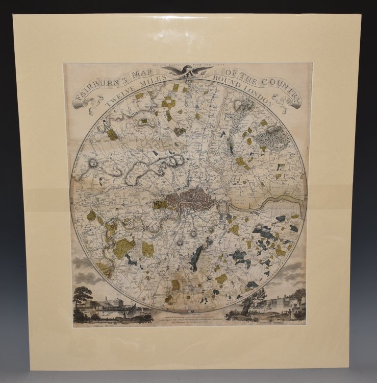 Fairburn's Map Of The Country Twelve Miles Round London. Second Edition, With Additions.