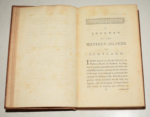 Johnson&rsquo;s Journey to the Western Islands of Scotland. FIRST ISSUE. First Issue.