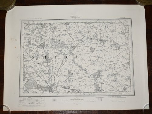 Ordnance Survey MAP Sheet 235 CIRENCESTER. Survey of England & Wales Ordnance survey map showing areas CIRENCESTER, FAIRFORD.