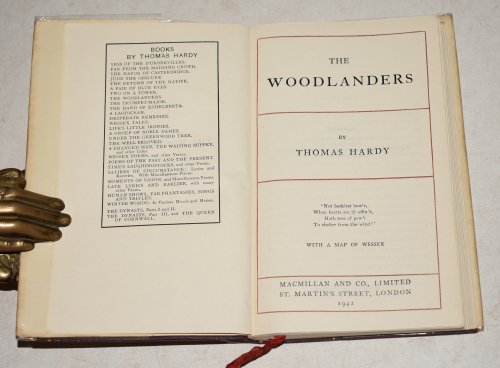 The Woodlanders With a Map of Wessex. Macmillan&rsquo;s Pocket Library. The Wessex Novels Volume VIII.