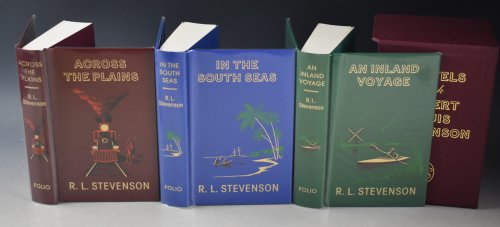 Travels with Robert Louis Stevenson An Inland Voyage, and Other European Tales; In the South Seas; Across the Plains, and Travels From Scotland to California; 3 Volumes.