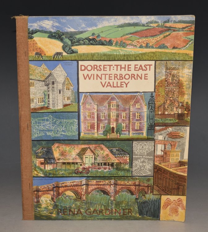 Dorset: The East Winterborne Valley. Designed, drawn, printed and published by Rena Gardiner.