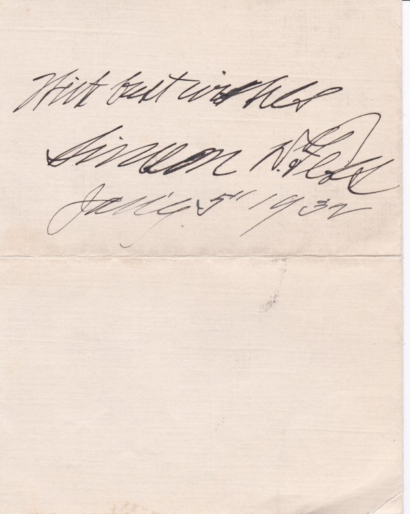 Image for LETTER FROM A YOUNG AUTOGRAPH COLLECTOR INSCRIBED AND SIGNED ON THE RECTO BY AMERICAN POLITICIAN AND EDUCATOR SIMEON D. FESS. LETTER FROM A YOUNG AUTOGRAPH COLLECTOR INSCRIBED AND SIGNED ON THE RECTO BY AMERICAN POLITICIAN AND EDUCATOR SIMEON D. FESS.