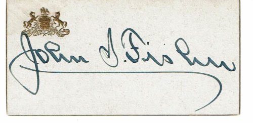 Image for SIGNATURE ON A CARD WITH THE GOVERNOR'S SEAL. SIGNATURE ON A CARD WITH THE GOVERNOR'S SEAL.