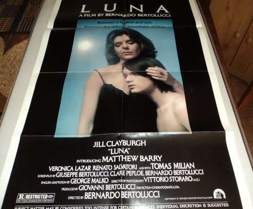 ORIGINAL ONE SHEET POSTER for Italian film director BERNARDO BERTOLUCCI'S LUNA starring JILL CLAYBURGH. [Together with]: 2 FULL COLOR LOBBY CARDS.