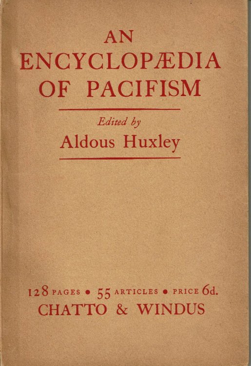 Image for AN ENCYCLOPAEDIA OF PACIFISM. AN ENCYCLOPAEDIA OF PACIFISM.
