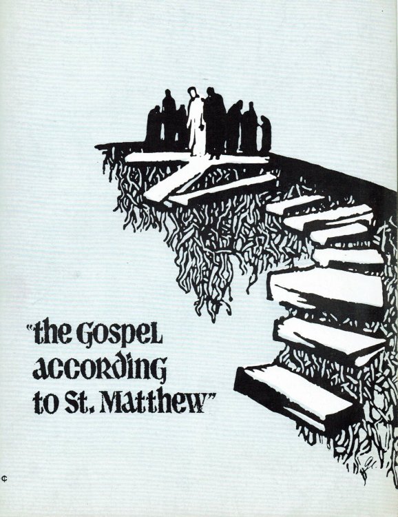 Image for THE GOSPEL ACCORDING TO ST. MATTHEW. (Souvenir Program). THE GOSPEL ACCORDING TO ST. MATTHEW. (Souvenir Program).