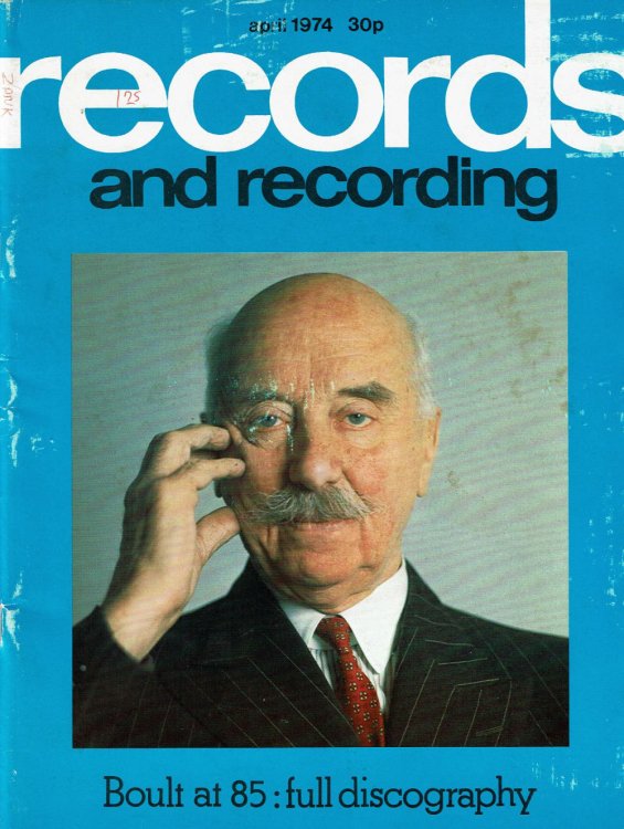Image for BOULT DISCOGRAPHY. (In Records and Recordings April 1974. Vol 17 No 7 Issue no 199). BOULT DISCOGRAPHY. (In Records and Recordings April 1974. Vol 17 No 7 Issue no 199).