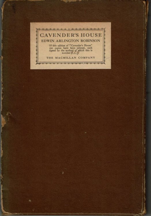 Image for CAVENDER'S HOUSE. CAVENDER'S HOUSE.