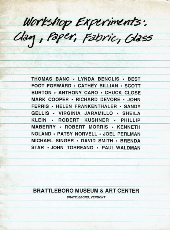 Image for WORKSHOP EXPERIMENTS: CLAY, PAPER, FABRIC, GLASS. (Catalog). (Cover title). WORKSHOP EXPERIMENTS: CLAY, PAPER, FABRIC, GLASS. (Catalog). (Cover title).