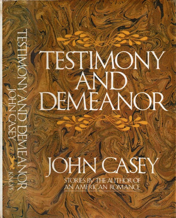 Image for TESTIMONY AND DEMEANOR. TESTIMONY AND DEMEANOR.