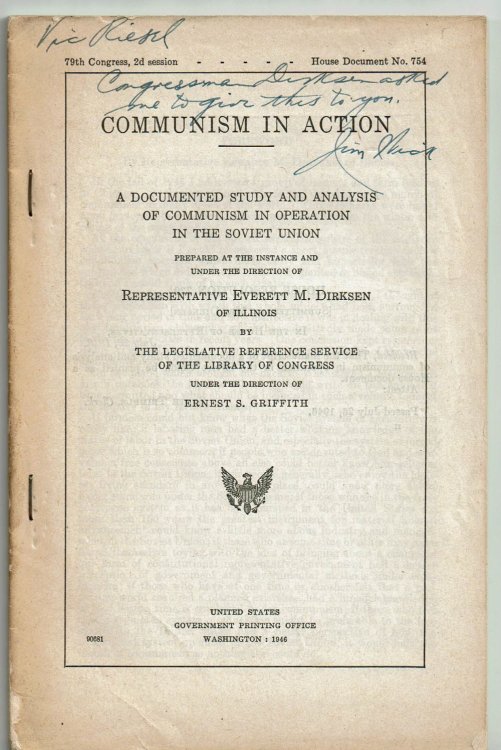 Image for COMMUNISM IN ACTION: A Documented Study and Analysis of Communism in Operation in the Soviet Union. (Cover title). COMMUNISM IN ACTION: A Documented Study and Analysis of Communism in Operation in the Soviet Union. (Cover title).