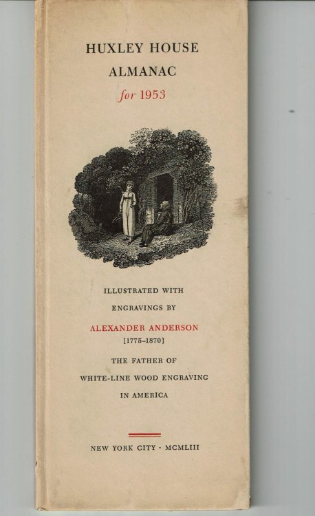 Image for HUXLEY HOUSE ALMANAC FOR 1953. HUXLEY HOUSE ALMANAC FOR 1953.