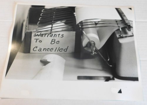 [WARRANTS TO BE CANCELLED]: AN ORIGINAL PHOTOGRAPH by the American Photographer CHARLES HARBUTT.