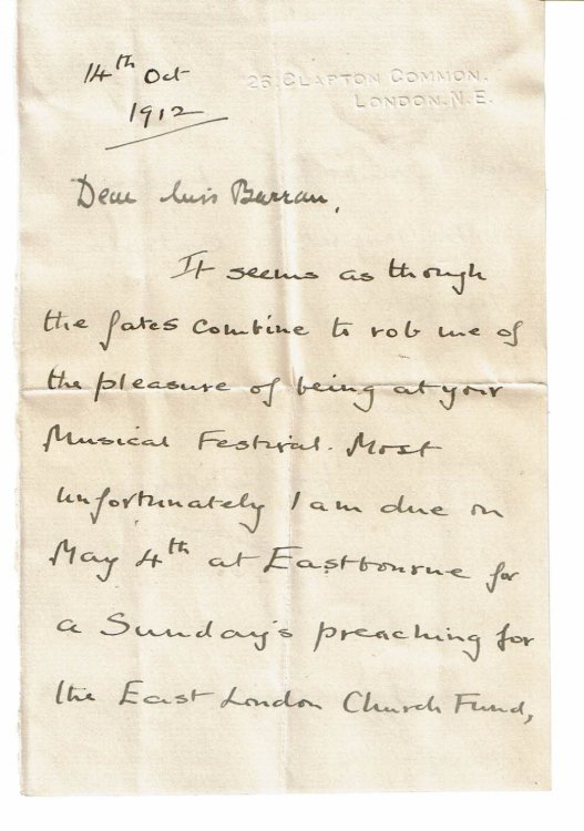 Image for AUTOGRAPH LETTER SIGNED by HENRY LUKE PAGET as the BISHOP OF STEPNEY. AUTOGRAPH LETTER SIGNED by HENRY LUKE PAGET as the BISHOP OF STEPNEY.