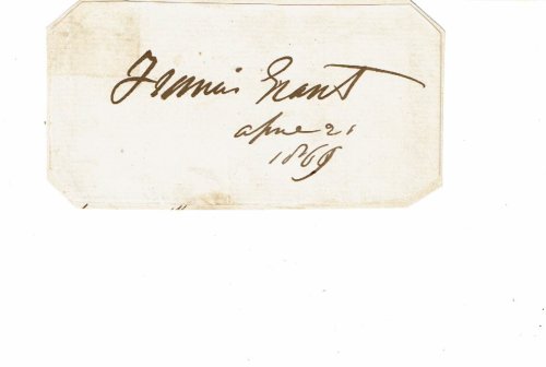 Image for AUTOGRAPH. SIGNED and DATED SIGNATURE of the Scottish portrait painter FRANCIS GRANT. AUTOGRAPH. SIGNED and DATED SIGNATURE of the Scottish portrait painter FRANCIS GRANT.