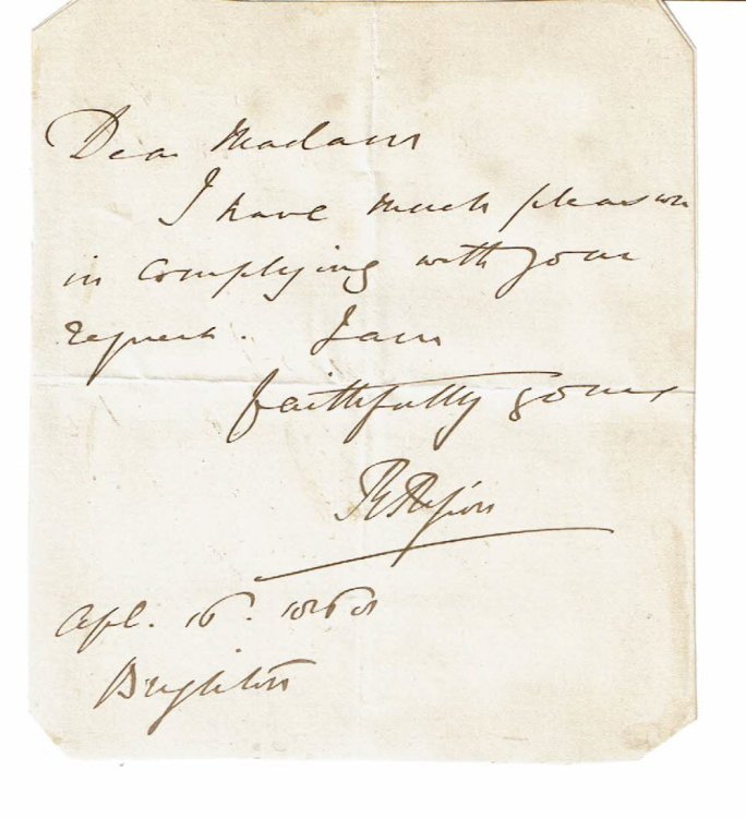 Image for AUTOGRAPH NOTE SIGNED AUTOGRAPH NOTE SIGNED