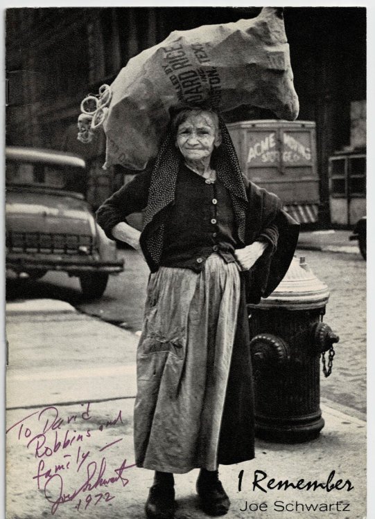 I REMEMBER. [Association Copy, Inscribed & Signed by Joe Schwartz].
