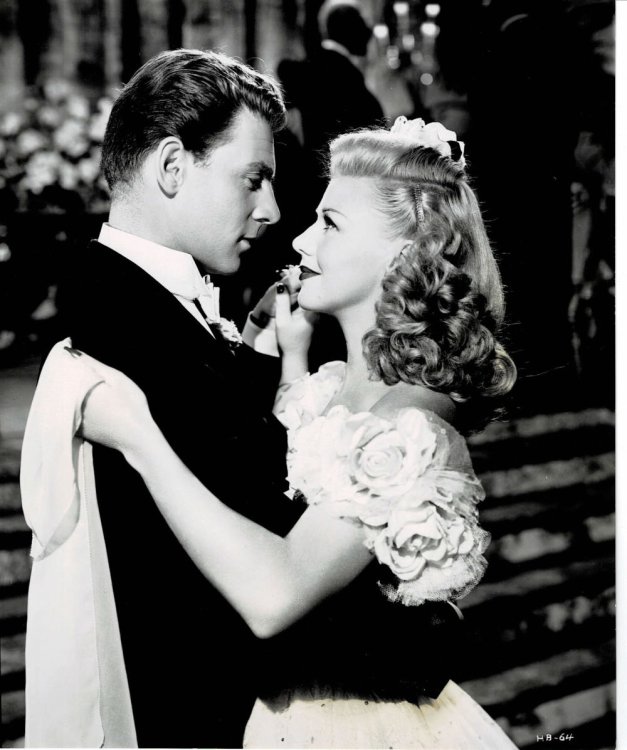 Image for A VINTAGE CONTINUITY LAYOUT PHOTOGRAPH depicting GINGER ROGERS dancing with JEAN-PIERRE AUMONT at the glamorous Embassy Ball in a scene from A VINTAGE CONTINUITY LAYOUT PHOTOGRAPH depicting GINGER ROGERS dancing with JEAN-PIERRE AUMONT at the glamorous Embassy Ball in a scene from