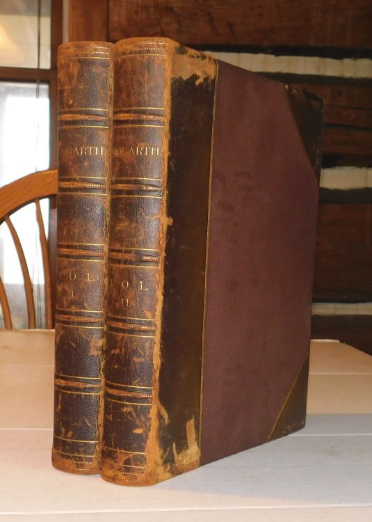 THE WORKS OF WILLIAM HOGARTH; IN A SERIES OF ENGRAVINGS, WITH DESCRIPTIONS, AND A COMMENT ON THEIR MORAL TENDENCY. By the Rev. John Trusler. To Which is Added, Anecdotes of the Author and His Works. By J. Hogarth and J. Nichols. (2 volumes).