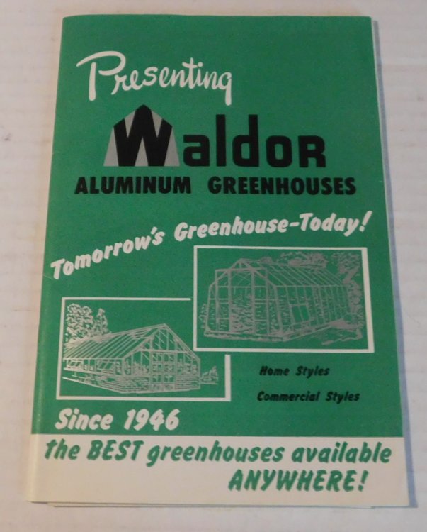 Image for PRESENTING WALDOR ALUMINUM GREENHOUSES. PRESENTING WALDOR ALUMINUM GREENHOUSES.