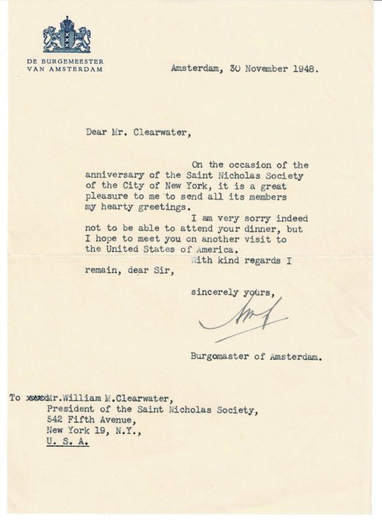 Image for TYPED LETTER SIGNED by 'The Flying Mayor TYPED LETTER SIGNED by 'The Flying Mayor