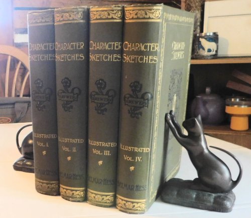 Image for CHARACTER SKETCHES OF ROMANCE, FICTION AND THE DRAMA. A Revised American Edition of the Reader's Handbook By The Rev. E. Cobham Brewer, LL.D. Edited by Marion Harland. (4 Volumes, Complete Set). CHARACTER SKETCHES OF ROMANCE, FICTION AND THE DRAMA. A Revised American Edition of the Reader's Handbook By The Rev. E. Cobham Brewer, LL.D. Edited by Marion Harland. (4 Volumes, Complete Set).