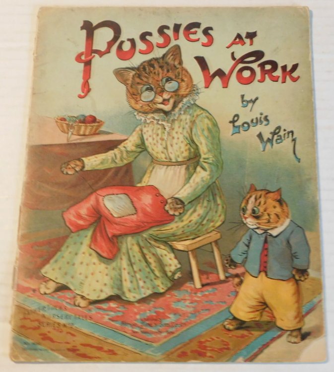 Image for PUSSIES AT WORK. By LOUIS WAIN. PUSSIES AT WORK. By LOUIS WAIN.