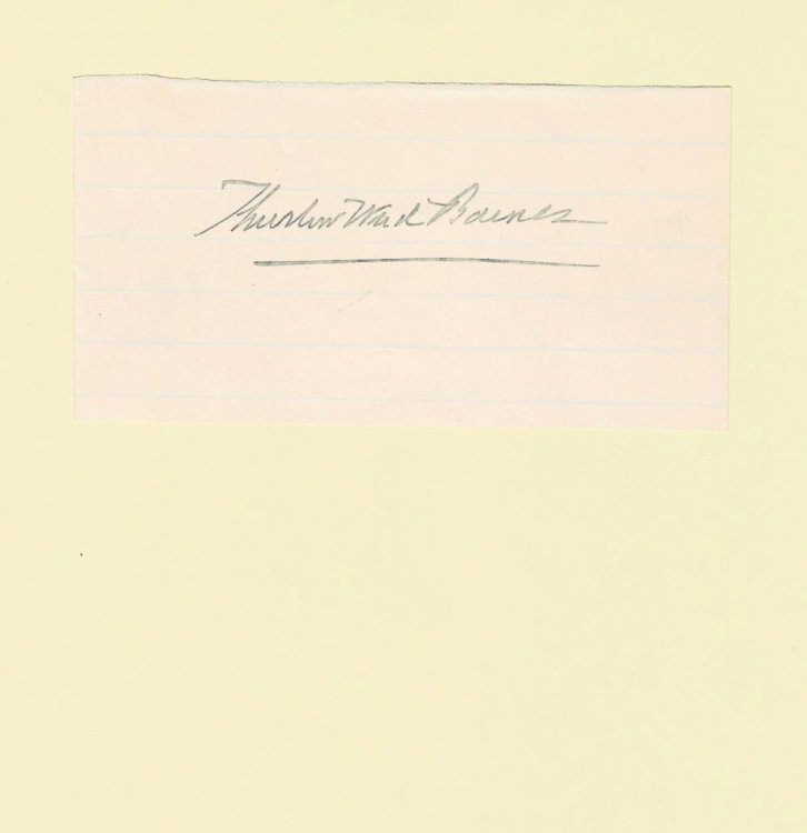 Image for AUTOGRAPH of the biographer and railroad operator THURLOW WEED BARNES. AUTOGRAPH of the biographer and railroad operator THURLOW WEED BARNES.