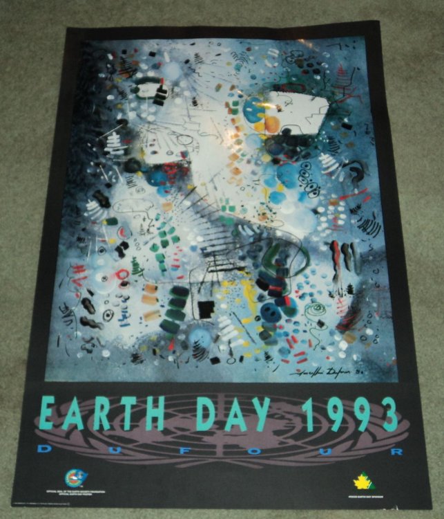 Image for EARTH DAY 1993: ORIGINAL COLOR POSTER BY MARCELLIN DUFOUR. EARTH DAY 1993: ORIGINAL COLOR POSTER BY MARCELLIN DUFOUR.