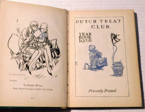 Image for DUTCH TREAT CLUB / YEAR BOOK 1928. DUTCH TREAT CLUB / YEAR BOOK 1928.