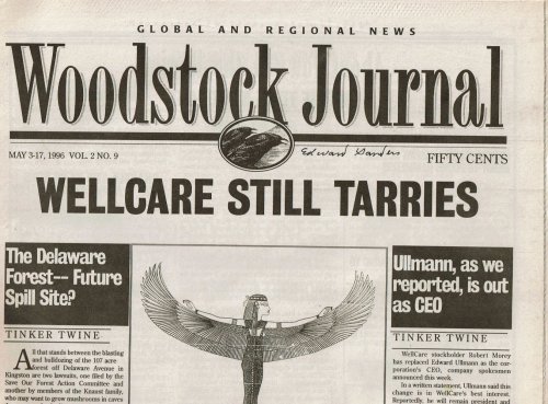 Image for WOODSTOCK JOURNAL. VOL.2 NO.4 THROUGH VOL.2, NO.7, PLUS NUMBER 9. (February 23, 1996 to April 19, plus May 3rd, 1996). (5 issues). WOODSTOCK JOURNAL. VOL.2 NO.4 THROUGH VOL.2, NO.7, PLUS NUMBER 9. (February 23, 1996 to April 19, plus May 3rd, 1996). (5 issues).