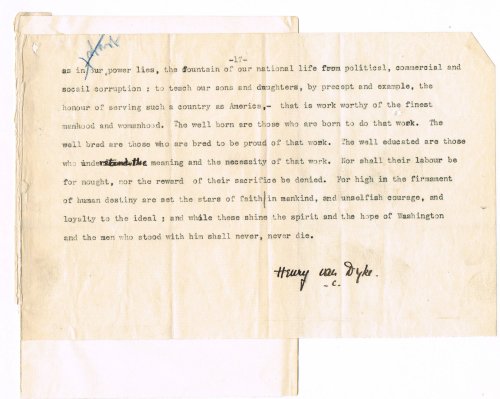Image for TYPED MANUSCRIPT LEAF SIGNED, The final paragraphs of TYPED MANUSCRIPT LEAF SIGNED, The final paragraphs of