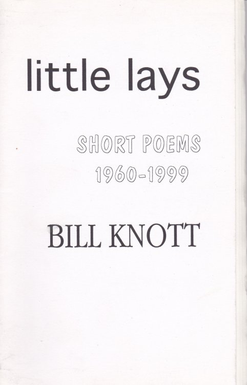 Image for LITTLE LAYS: Selected Short Poems 1960-1999. LITTLE LAYS: Selected Short Poems 1960-1999.