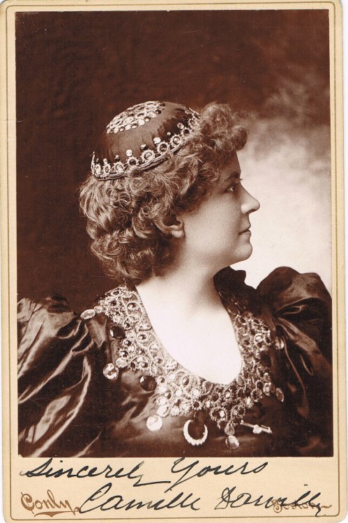 SIGNED CABINET PHOTO OF CAMILLE D'ARVILLE.