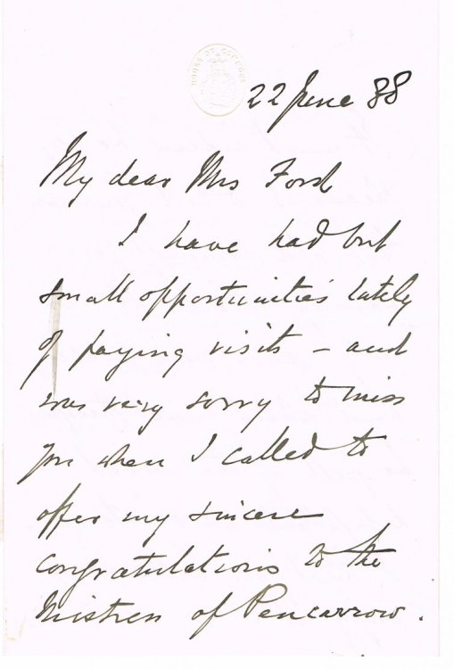 Image for AUTOGRAPH LETTER SIGNED ON HOUSE OF COMMONS LETTERHEAD, and manuscript leaf from his novel AUTOGRAPH LETTER SIGNED ON HOUSE OF COMMONS LETTERHEAD, and manuscript leaf from his novel