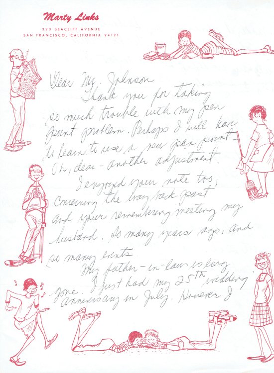 Image for AUTOGRAPH LETTER SIGNED TO FRIDOLF JOHNSON OF AMERICAN ARTIST MAGAZINE. AUTOGRAPH LETTER SIGNED TO FRIDOLF JOHNSON OF AMERICAN ARTIST MAGAZINE.