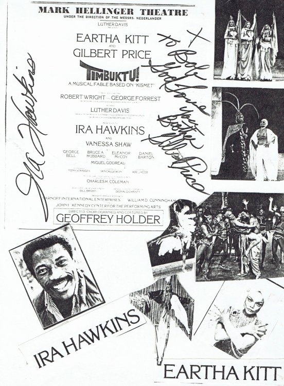 Image for IN-PERSON AUTOGRAPHS. Signed by two of the stars of the Broadway production of IN-PERSON AUTOGRAPHS. Signed by two of the stars of the Broadway production of