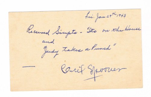 Image for AUTOGRAPH NOTE SIGNED by stage actress, theatrical producer and feminist CECIL SPOONER. AUTOGRAPH NOTE SIGNED by stage actress, theatrical producer and feminist CECIL SPOONER.