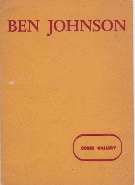 Image for BEN JOHNSON. October 18 - November 5, 1960. BEN JOHNSON. October 18 - November 5, 1960.